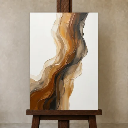 Premium Wall Art Dikey Html Edition – MINIMALIST0826049 displayed on a studio easel