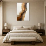 Premium Wall Art Dikey Html Edition – MINIMALIST0826049 showcased in an elegant minimalist interior