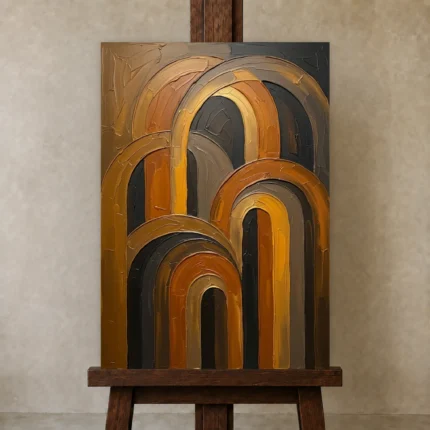 Premium Wall Art Dikey Html Edition – MINIMALIST0826050 displayed on a studio easel