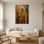 Premium Wall Art Dikey Html Edition – MINIMALIST0826050 styled in a refined neutral interior