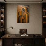 Premium Wall Art Dikey Html Edition – MINIMALIST0826050 displayed in a contemporary gallery-inspired room