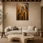 Premium Wall Art Dikey Html Edition – MINIMALIST0826050 presented in a sophisticated home setting
