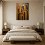 Premium Wall Art Dikey Html Edition – MINIMALIST0826050 showcased in an elegant minimalist interior