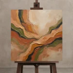 Premium Wall Art Kare Html Edition – MINIMALIST0826054 displayed on a studio easel