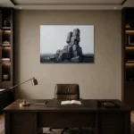 Premium Wall Art Yatay Html Edition – MINIMALIST0826056 displayed in a contemporary gallery-inspired room