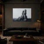 Premium Wall Art Yatay Html Edition – MINIMALIST0826056 shown in a warm modern interior
