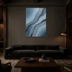 Premium Wall Art Dikey Html Edition – MINIMALIST0826059 shown in a warm modern interior