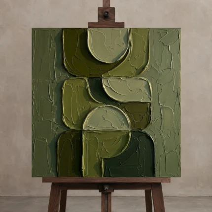 Premium Wall Art Kare Html Edition – MINIMALIST0826063 displayed on a studio easel