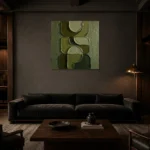 Premium Wall Art Kare Html Edition – MINIMALIST0826063 shown in a warm modern interior