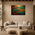 Premium Wall Art Yatay Html Edition – MINIMALIST0826074 presented in a sophisticated home setting