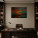 Premium Wall Art Yatay Html Edition – MINIMALIST0826075 displayed in a contemporary gallery-inspired room