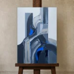 Premium Wall Art Dikey Html Edition – MINIMALIST0826076 displayed on a studio easel