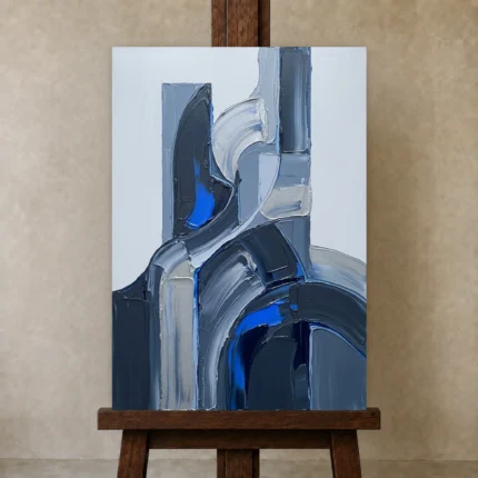 Premium Wall Art Dikey Html Edition – MINIMALIST0826076 displayed on a studio easel