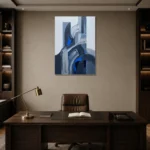 Premium Wall Art Dikey Html Edition – MINIMALIST0826076 displayed in a contemporary gallery-inspired room