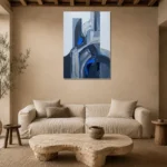 Premium Wall Art Dikey Html Edition – MINIMALIST0826076 presented in a sophisticated home setting