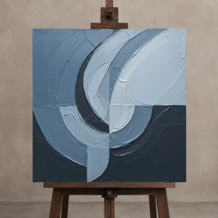 Premium Wall Art Kare Html Edition – MINIMALIST0826079 displayed on a studio easel