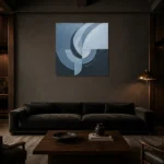 Premium Wall Art Kare Html Edition – MINIMALIST0826079 shown in a warm modern interior