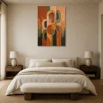 Premium Wall Art Dikey Html Edition – MINIMALIST0826086 showcased in an elegant minimalist interior
