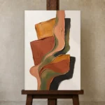 Premium Wall Art Dikey Html Edition – MINIMALIST0826087 displayed on a studio easel