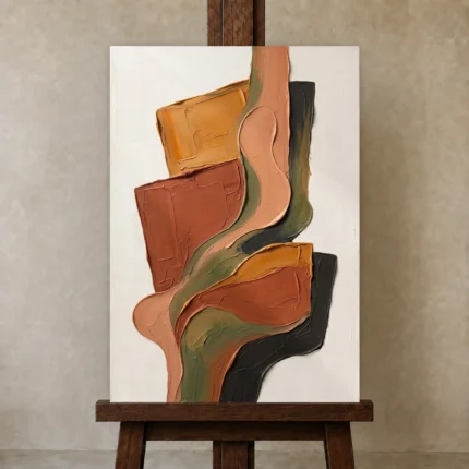 Premium Wall Art Dikey Html Edition – MINIMALIST0826087 displayed on a studio easel
