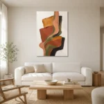 Premium Wall Art Dikey Html Edition – MINIMALIST0826087 styled in a refined neutral interior