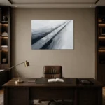 Premium Wall Art Yatay Html Edition – MINIMALIST0826093 displayed in a contemporary gallery-inspired room