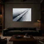 Premium Wall Art Yatay Html Edition – MINIMALIST0826093 shown in a warm modern interior