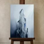 Premium Wall Art Dikey Html Edition – MINIMALIST0826094 displayed on a studio easel