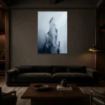 Premium Wall Art Dikey Html Edition – MINIMALIST0826094 shown in a warm modern interior