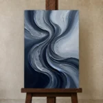 Premium Wall Art Dikey Html Edition – MINIMALIST0826095 displayed on a studio easel