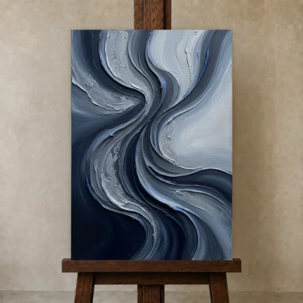 Premium Wall Art Dikey Html Edition – MINIMALIST0826095 displayed on a studio easel