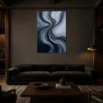 Premium Wall Art Dikey Html Edition – MINIMALIST0826095 shown in a warm modern interior
