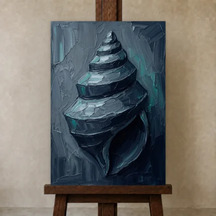 Premium Wall Art Dikey Html Edition – MINIMALIST0826104 displayed on a studio easel