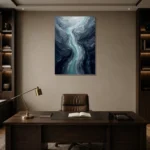 Premium Wall Art Dikey Html Edition – MINIMALIST0826105 displayed in a contemporary gallery-inspired room