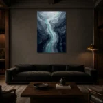 Premium Wall Art Dikey Html Edition – MINIMALIST0826105 shown in a warm modern interior