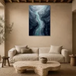 Premium Wall Art Dikey Html Edition – MINIMALIST0826105 presented in a sophisticated home setting