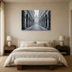 Premium Wall Art Yatay Html Edition – MONOCHROME0826002 showcased in an elegant minimalist interior