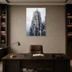 Premium Wall Art Dikey Html Edition – MONOCHROME0826004 displayed in a contemporary gallery-inspired room