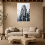 Premium Wall Art Dikey Html Edition – MONOCHROME0826004 presented in a sophisticated home setting