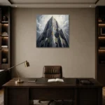 Premium Wall Art Kare Html Edition – MONOCHROME0826007 displayed in a contemporary gallery-inspired room