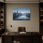 Premium Wall Art Yatay Html Edition – MONOCHROME0826010 displayed in a contemporary gallery-inspired room