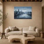 Premium Wall Art Yatay Html Edition – MONOCHROME0826010 presented in a sophisticated home setting