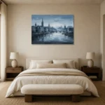 Premium Wall Art Yatay Html Edition – MONOCHROME0826010 showcased in an elegant minimalist interior