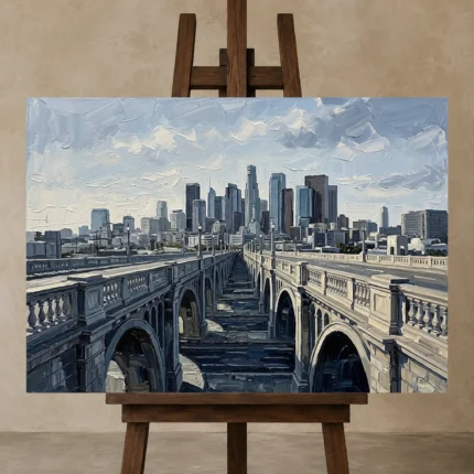 Premium Wall Art Yatay Html Edition – MONOCHROME0826012 displayed on a studio easel