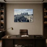 Premium Wall Art Yatay Html Edition – MONOCHROME0826012 displayed in a contemporary gallery-inspired room