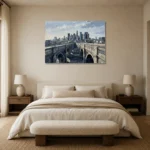 Premium Wall Art Yatay Html Edition – MONOCHROME0826012 showcased in an elegant minimalist interior