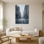 Premium Wall Art Dikey Html Edition – MONOCHROME0826014 styled in a refined neutral interior