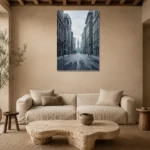 Premium Wall Art Dikey Html Edition – MONOCHROME0826014 presented in a sophisticated home setting