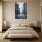Premium Wall Art Dikey Html Edition – MONOCHROME0826014 showcased in an elegant minimalist interior
