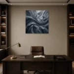 Premium Wall Art Kare Html Edition – MONOCHROME0826018 displayed in a contemporary gallery-inspired room
